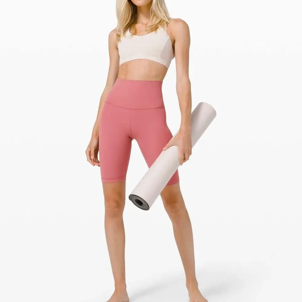 LULULEMON Align Super High Rise Biker Short Brier Rose Pink 6